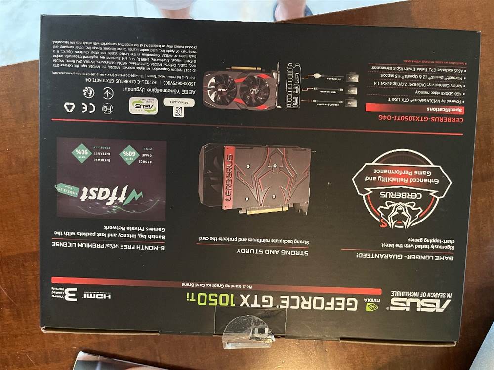 Foto 6Scheda video Asus 1050ti cerberus