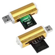 Foto 2 USB2.0 Memory Card Reader for Micro SD MMC SDHC TF Card