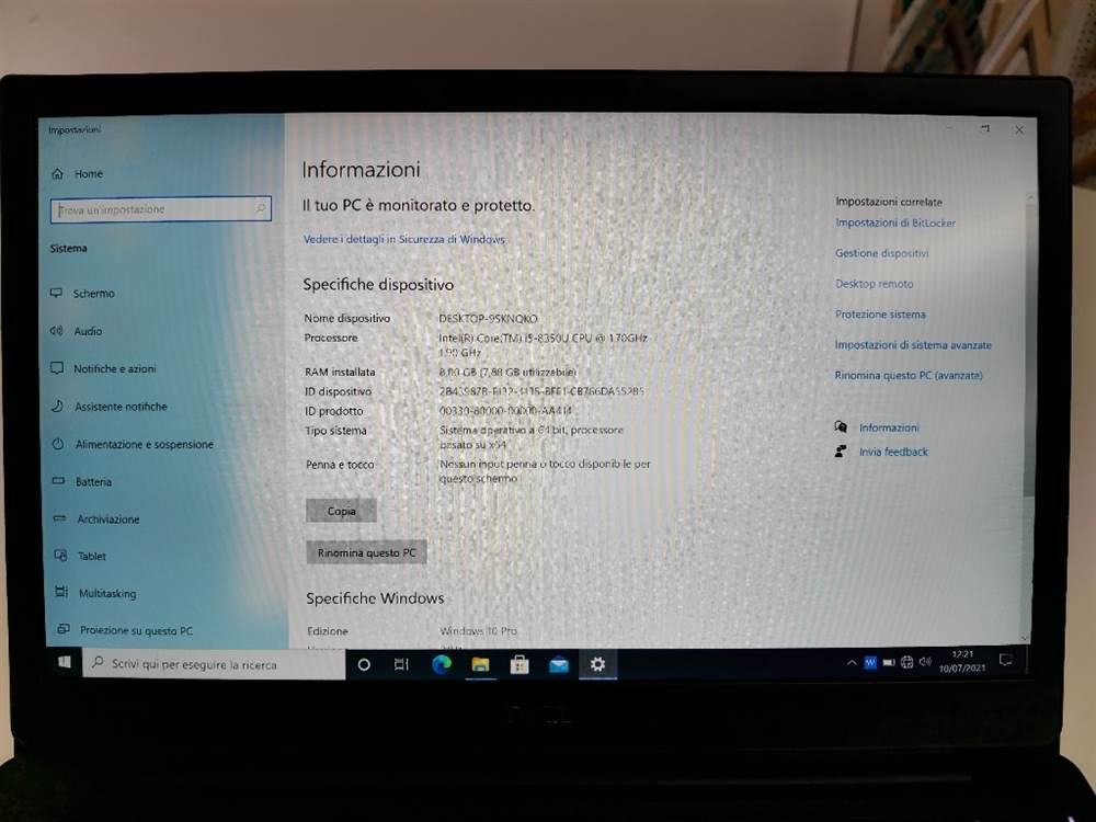 Foto 4Notebook Marca DELL Latitude 7490 i5 8350u - usato ancora garanzia