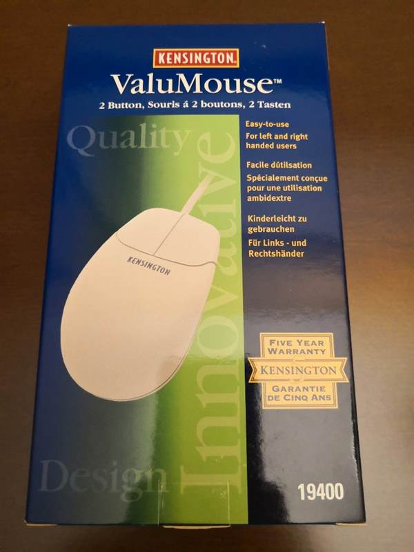 Kensington valumouse 2 tasti modello 19400