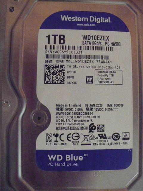 Hard disk WD sata 1 Tb 6Gb/s