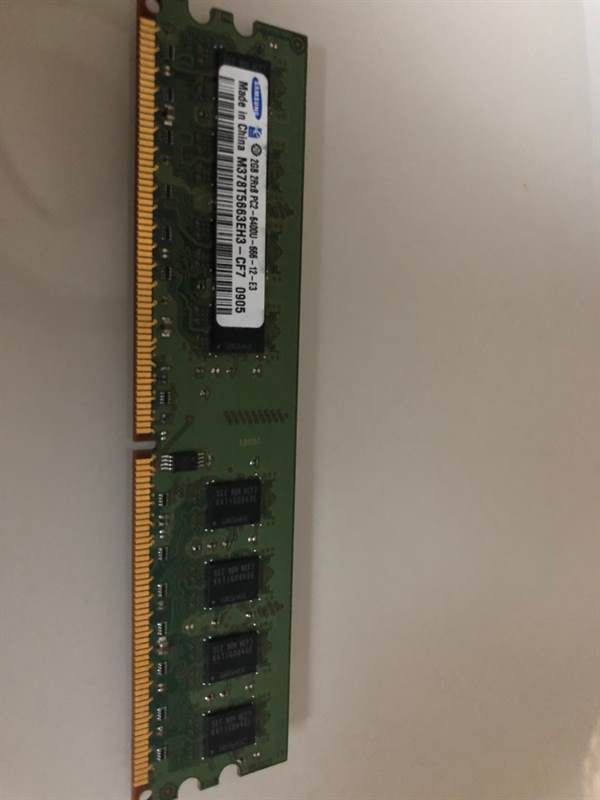 2GB Samsung DDR2 RAM 800MHz CL6 2Rx8 Dim