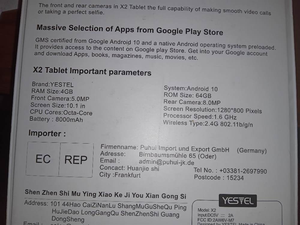 Foto 3Tablet Yestel pari al nuovo, modello x2, colore oro rosa