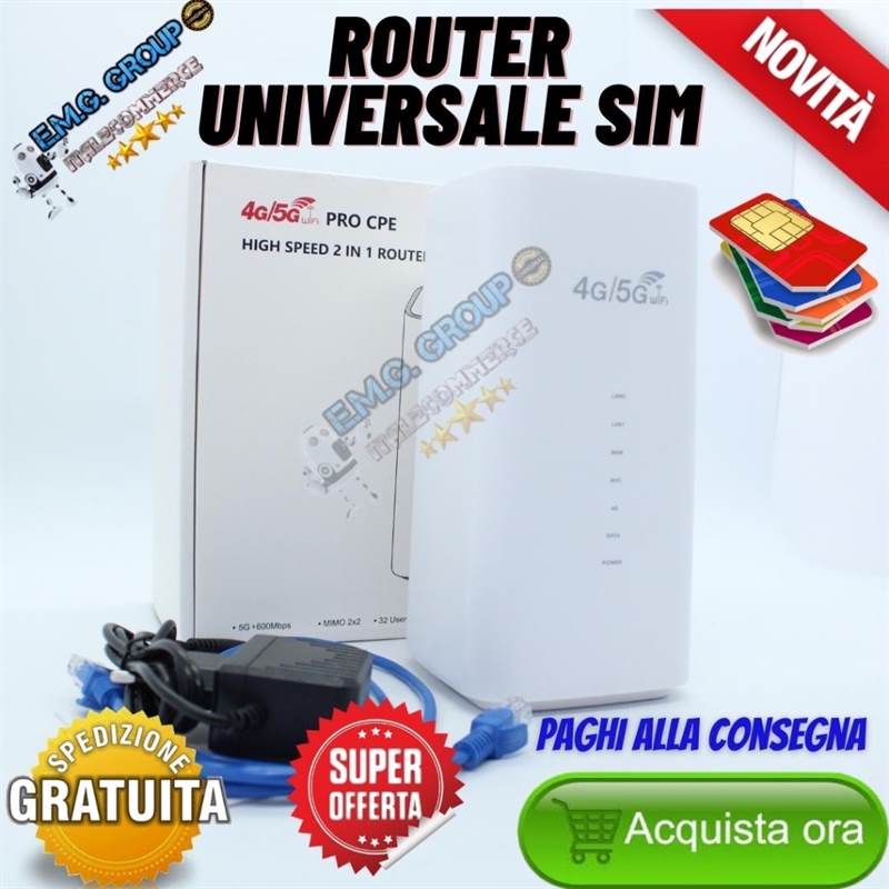 Modem router sim gsm universale