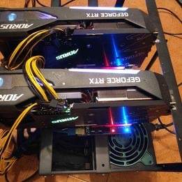 Miner completa di 4 schede video 3070 Aorus