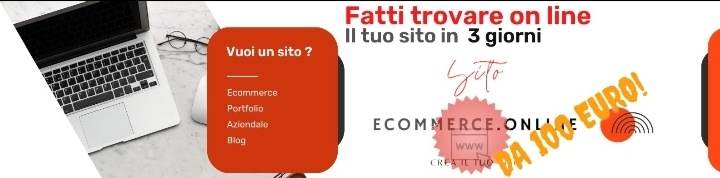 Realizzo sito web ecommerce