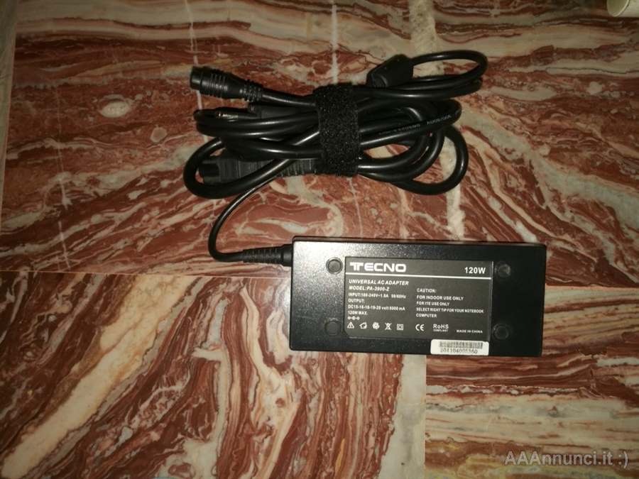 TECNO CARICABATTERIA NOTEBOOK 120 W