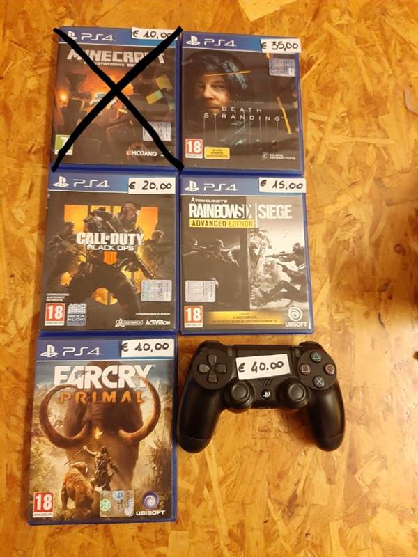 Giochi ps4 + joystick