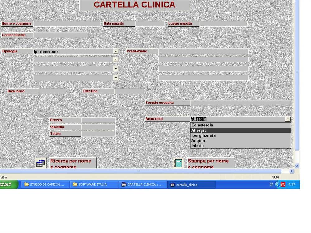 AMBULATORIO DI CARDIOLOGIA GESTIONALE SU PEN DRIVE O PER EM