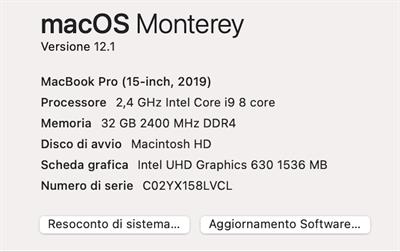 MacBook Pro fine 2019 15 Pollici Apple - Anteprima 2