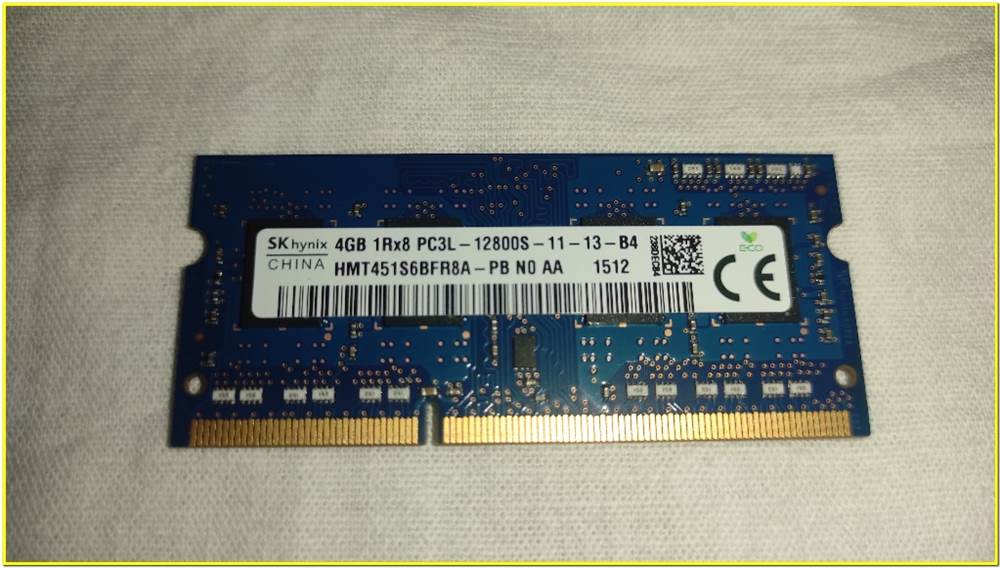 Memoria RAM DDR3L 4Gb 1600 Mgz (Per Pc Portatili)