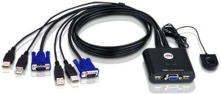 SWITCH MONITOR ATEN 2 PORT USB KVM SWITCH X 2