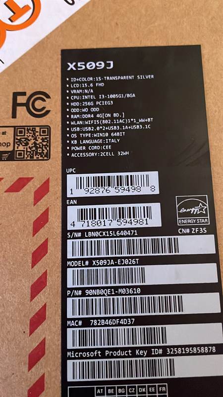 Foto 2Asus x509j