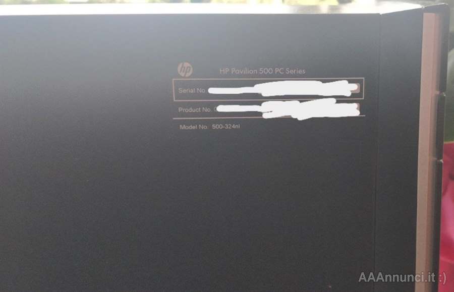 Foto 6PC HP Pavilion da Ufficio o Gaming (dettagli bassi), in ottime condizioni