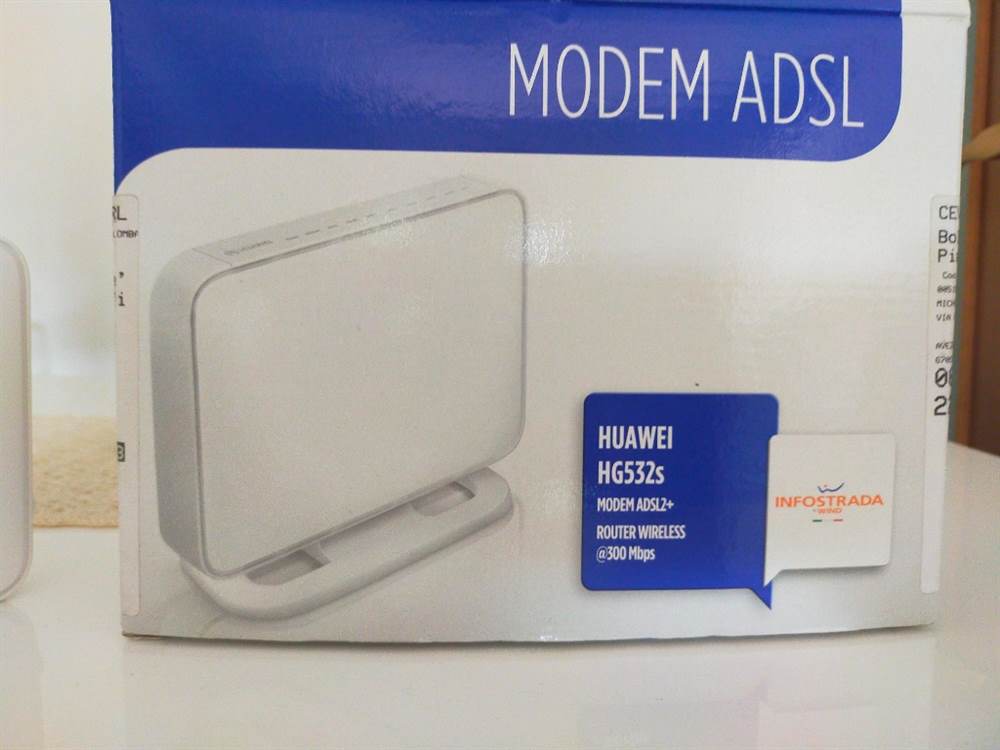 Modem ADSL Infostrada Huawei HG532s Router wireless 300Mbps