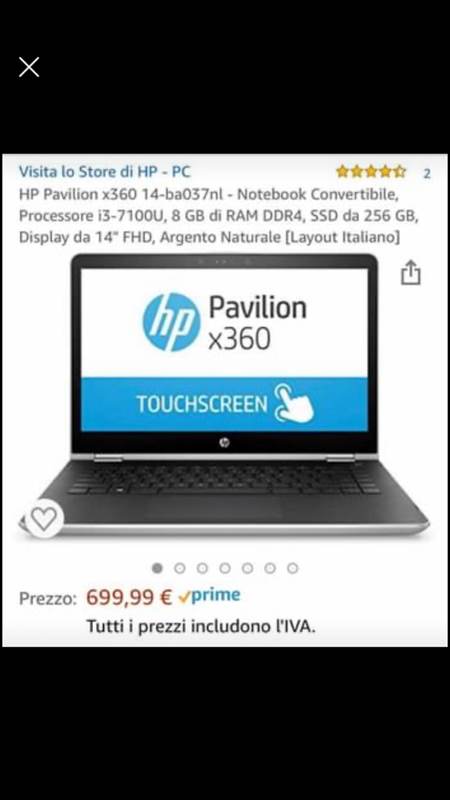Foto 7HP PAVILION Convertibile x360