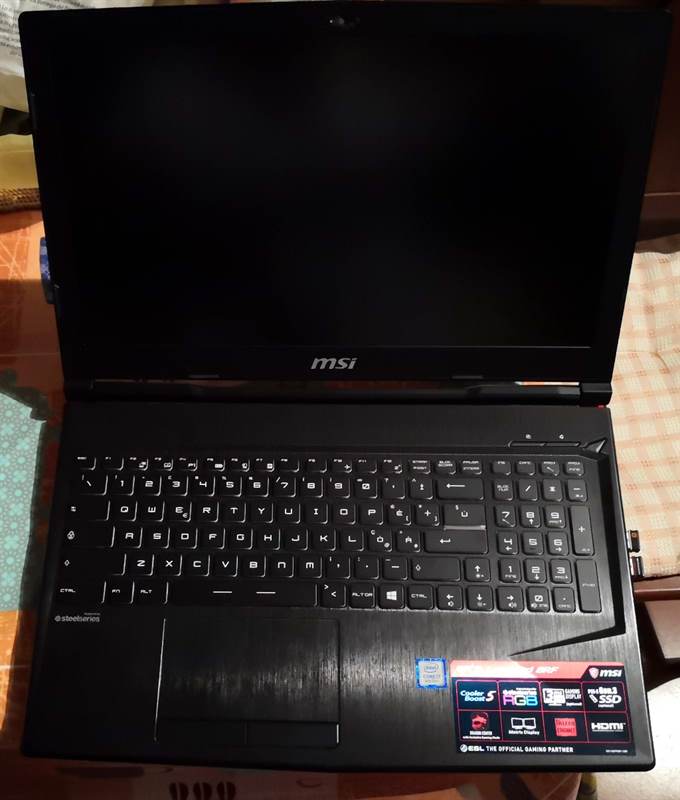 Foto 4Pc Notebook MSI Leopard mod. GE73 8RF Intel I7 8th gen