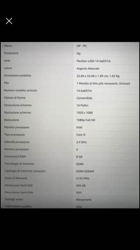 Foto 5HP PAVILION Convertibile x360