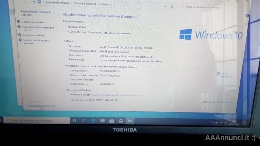 Foto 6NoteBook Marca Toshiba satellite Win 10 - Office - come Nuovo